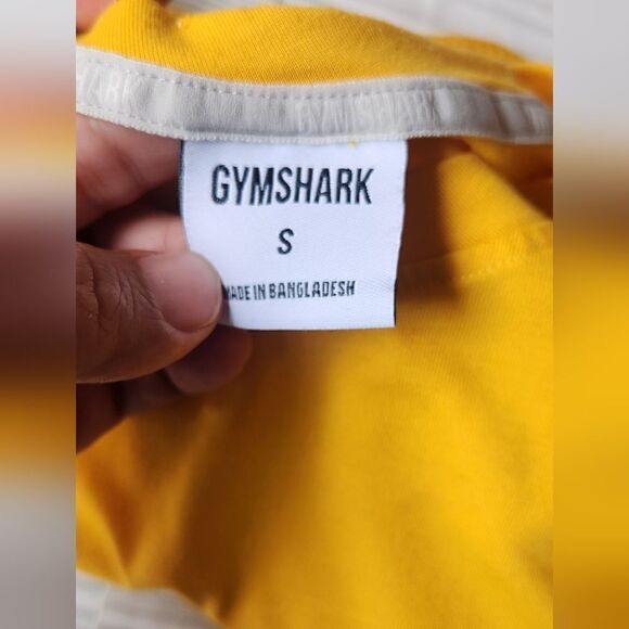 Gymshark Chalk T-Shirt for Men in Yellow Size Small - Picture 6 of 8